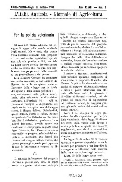 L' Italia agricola giornale di agricoltura