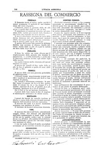 L' Italia agricola giornale di agricoltura