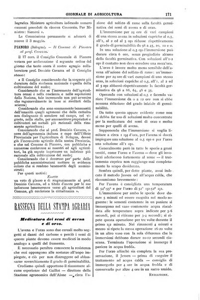 L' Italia agricola giornale di agricoltura