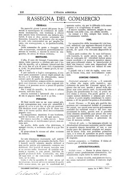 L' Italia agricola giornale di agricoltura