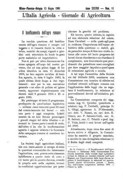 L' Italia agricola giornale di agricoltura