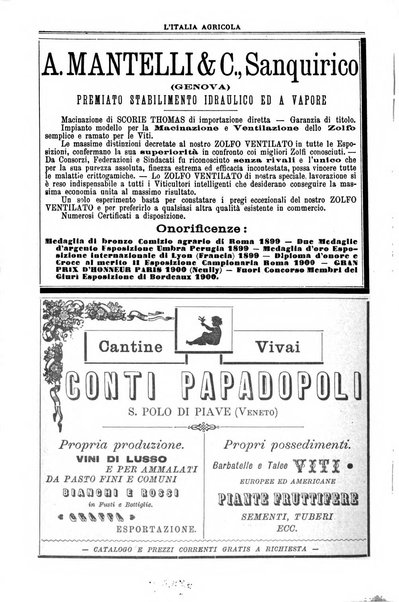 L' Italia agricola giornale di agricoltura