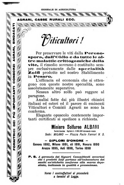 L' Italia agricola giornale di agricoltura