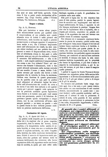 L' Italia agricola giornale di agricoltura