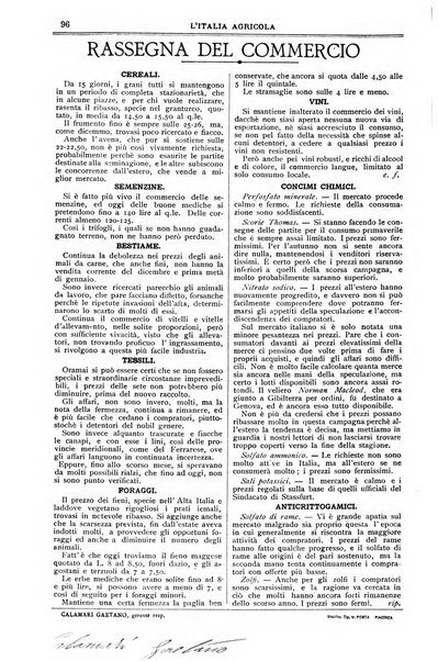 L' Italia agricola giornale di agricoltura