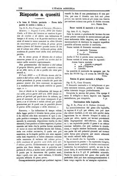 L' Italia agricola giornale di agricoltura