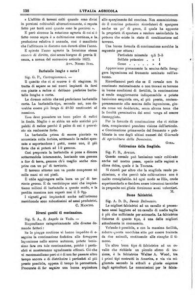 L' Italia agricola giornale di agricoltura