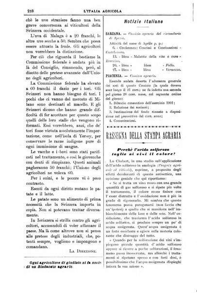 L' Italia agricola giornale di agricoltura