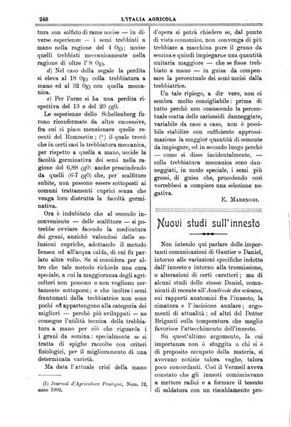 L' Italia agricola giornale di agricoltura