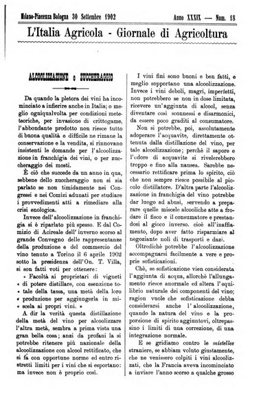 L' Italia agricola giornale di agricoltura