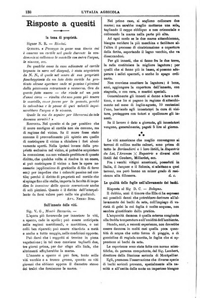 L' Italia agricola giornale di agricoltura