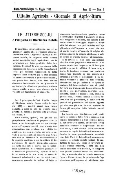 L' Italia agricola giornale di agricoltura