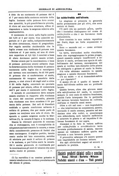 L' Italia agricola giornale di agricoltura