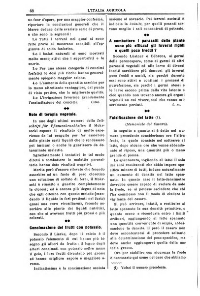 L' Italia agricola giornale di agricoltura