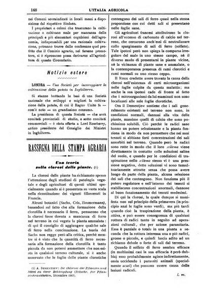 L' Italia agricola giornale di agricoltura