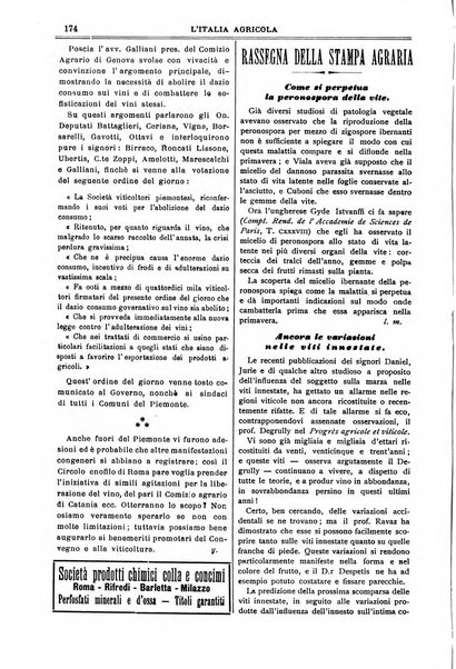 L' Italia agricola giornale di agricoltura