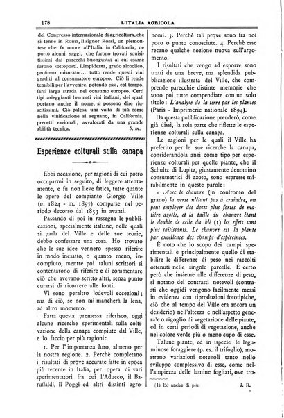 L' Italia agricola giornale di agricoltura