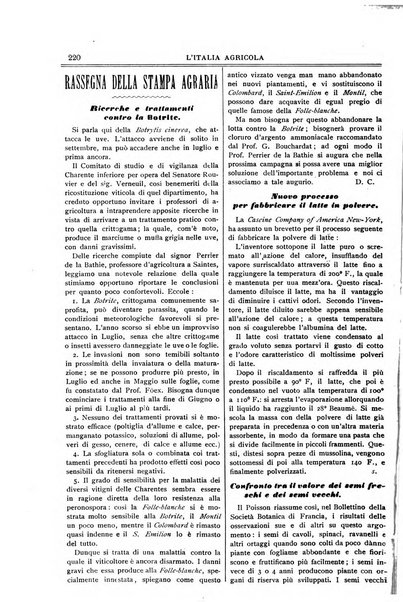 L' Italia agricola giornale di agricoltura