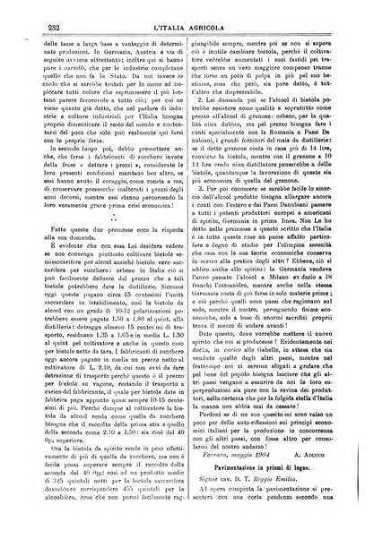 L' Italia agricola giornale di agricoltura