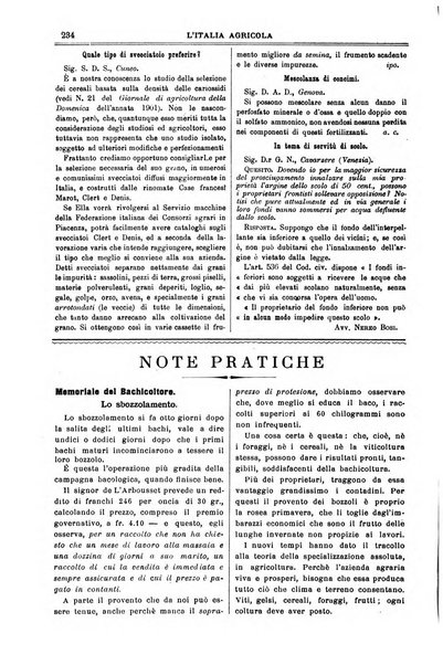 L' Italia agricola giornale di agricoltura