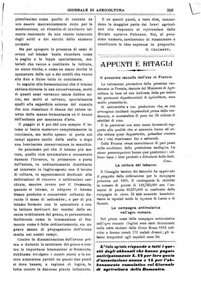 L' Italia agricola giornale di agricoltura