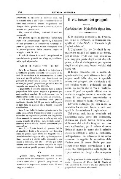 L' Italia agricola giornale di agricoltura