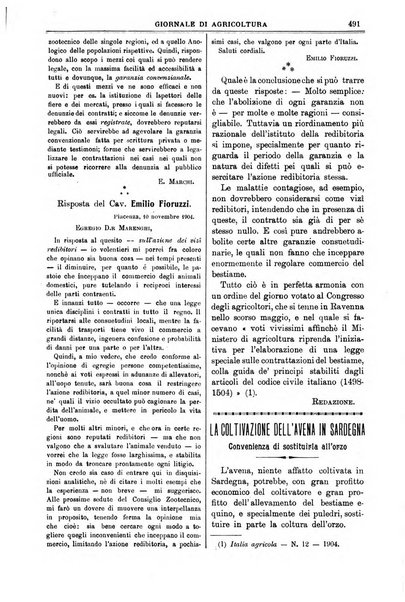 L' Italia agricola giornale di agricoltura