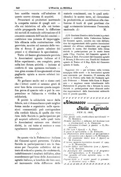 L' Italia agricola giornale di agricoltura