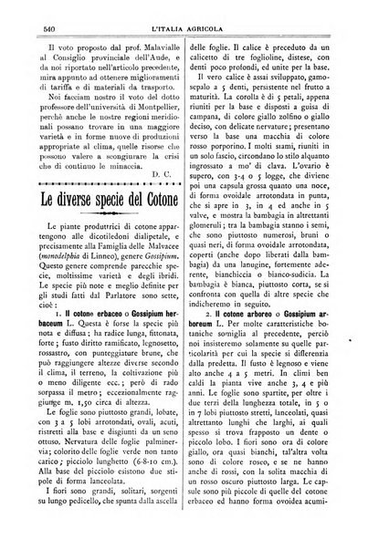 L' Italia agricola giornale di agricoltura