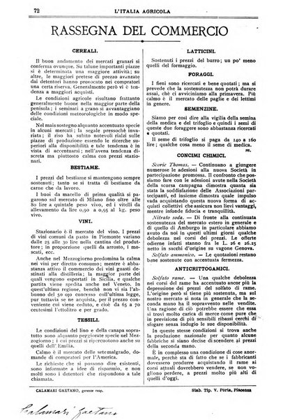 L' Italia agricola giornale di agricoltura