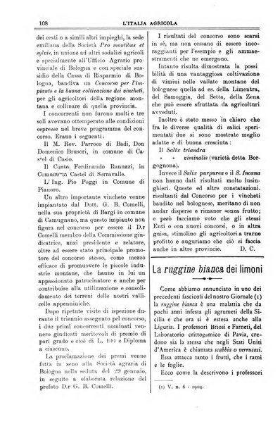 L' Italia agricola giornale di agricoltura