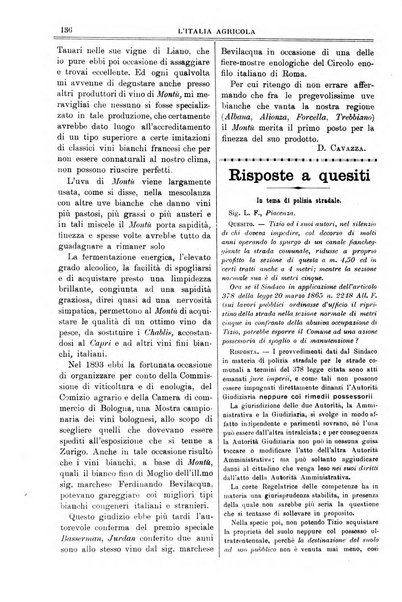 L' Italia agricola giornale di agricoltura