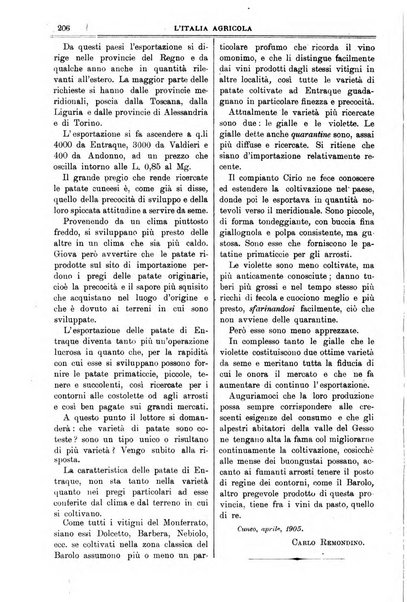 L' Italia agricola giornale di agricoltura