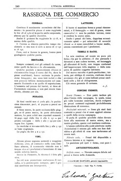 L' Italia agricola giornale di agricoltura