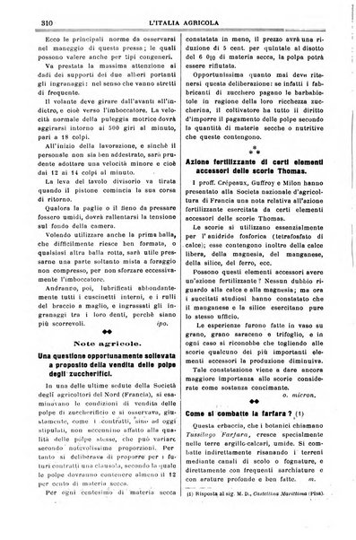 L' Italia agricola giornale di agricoltura