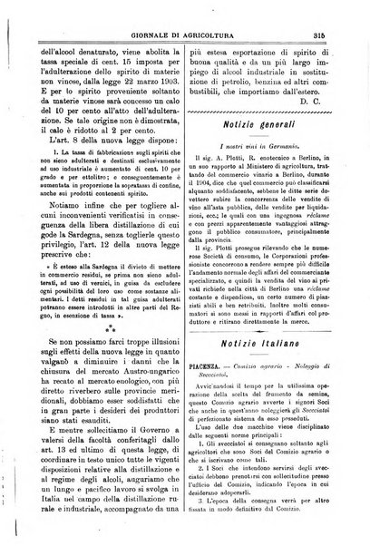 L' Italia agricola giornale di agricoltura