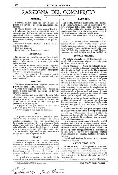 L' Italia agricola giornale di agricoltura