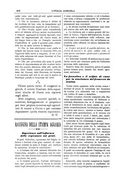 L' Italia agricola giornale di agricoltura