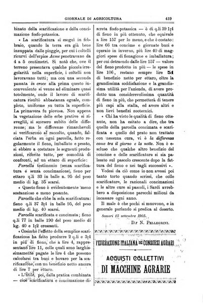 L' Italia agricola giornale di agricoltura