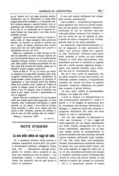 L' Italia agricola giornale di agricoltura