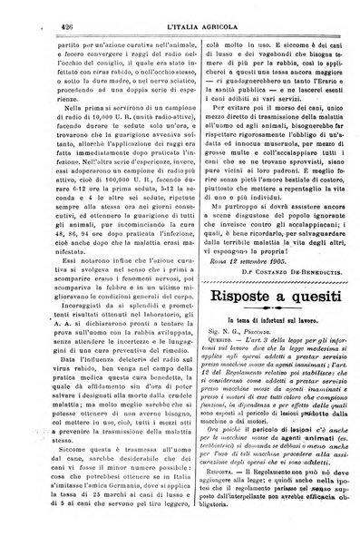 L' Italia agricola giornale di agricoltura