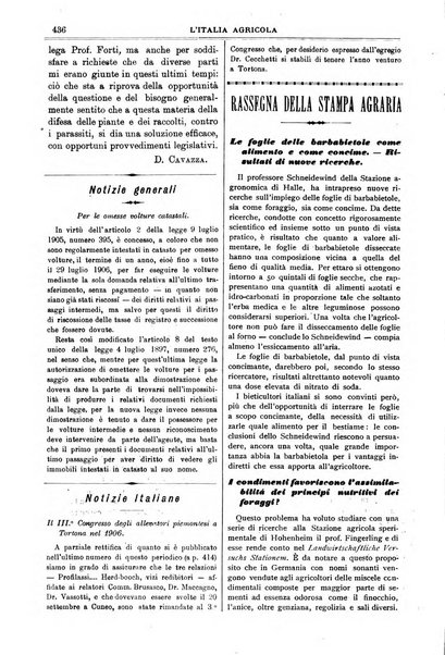 L' Italia agricola giornale di agricoltura