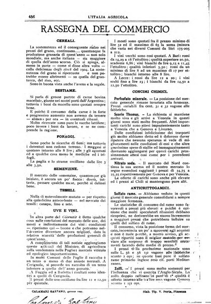 L' Italia agricola giornale di agricoltura