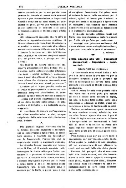 L' Italia agricola giornale di agricoltura