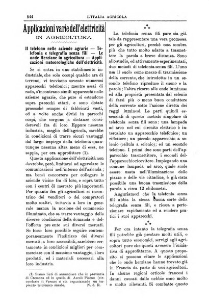 L' Italia agricola giornale di agricoltura