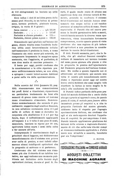 L' Italia agricola giornale di agricoltura