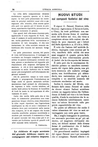 L' Italia agricola giornale di agricoltura