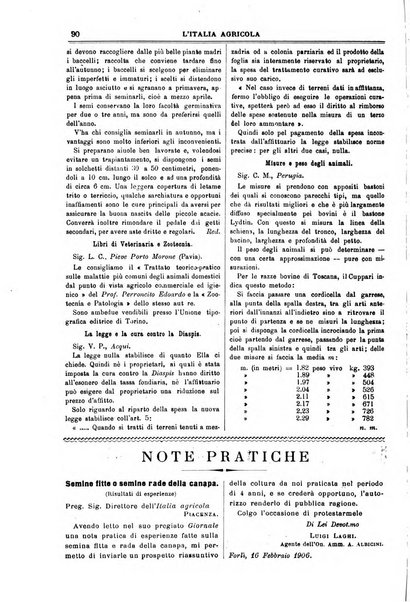 L' Italia agricola giornale di agricoltura