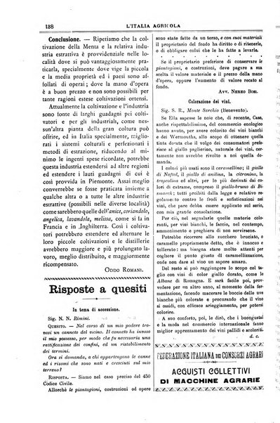 L' Italia agricola giornale di agricoltura