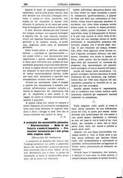 L' Italia agricola giornale di agricoltura